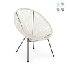 Bizzotto Parker Outdoor-Sessel mit Spaghetti-Design aus Kordel Aktion