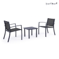 Gartenlounge mit 2 modernen Stühlen und Tisch 45x45cm Bizzotto Auri Aktion