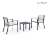 Gartenlounge mit 2 modernen Stühlen und Tisch 45x45cm Bizzotto Auri Angebot