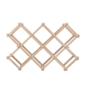 Faltbare Flaschenhalterung aus Kiefernholz 53x17x38 Vintor Angebot