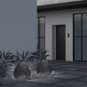 Solar-Gartenlampe Laterne aus schwarzem Rattan 61x48cm Maytoni Plet Lagerbestand