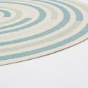 Ovaler Teppich für Innen- und Außenbereich, grün blau beige, Bizzotto Nour Verkauf