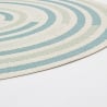 Ovaler Teppich für Innen- und Außenbereich, grün blau beige, Bizzotto Nour Verkauf
