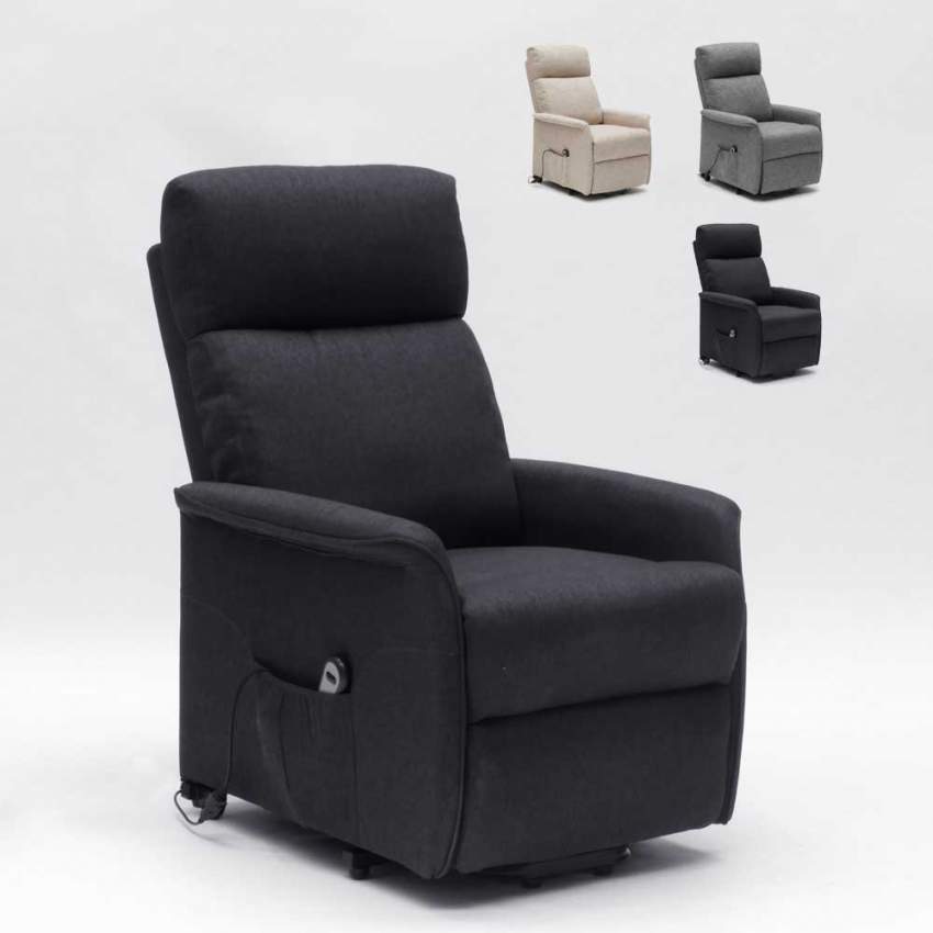 Giorgia Elektrischer Relax-Sessel Fernsehsessel mit Sitzlift und Rollen für ältere Menschen Maße