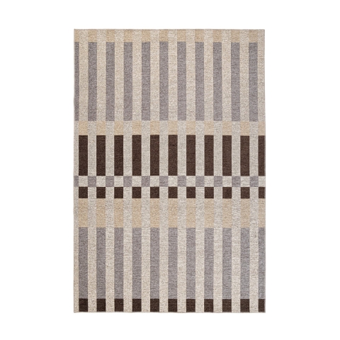 Outdoor-Teppich und Indoor-Teppich aus Polyester in Grau, Braun, Beige Hada Aktion