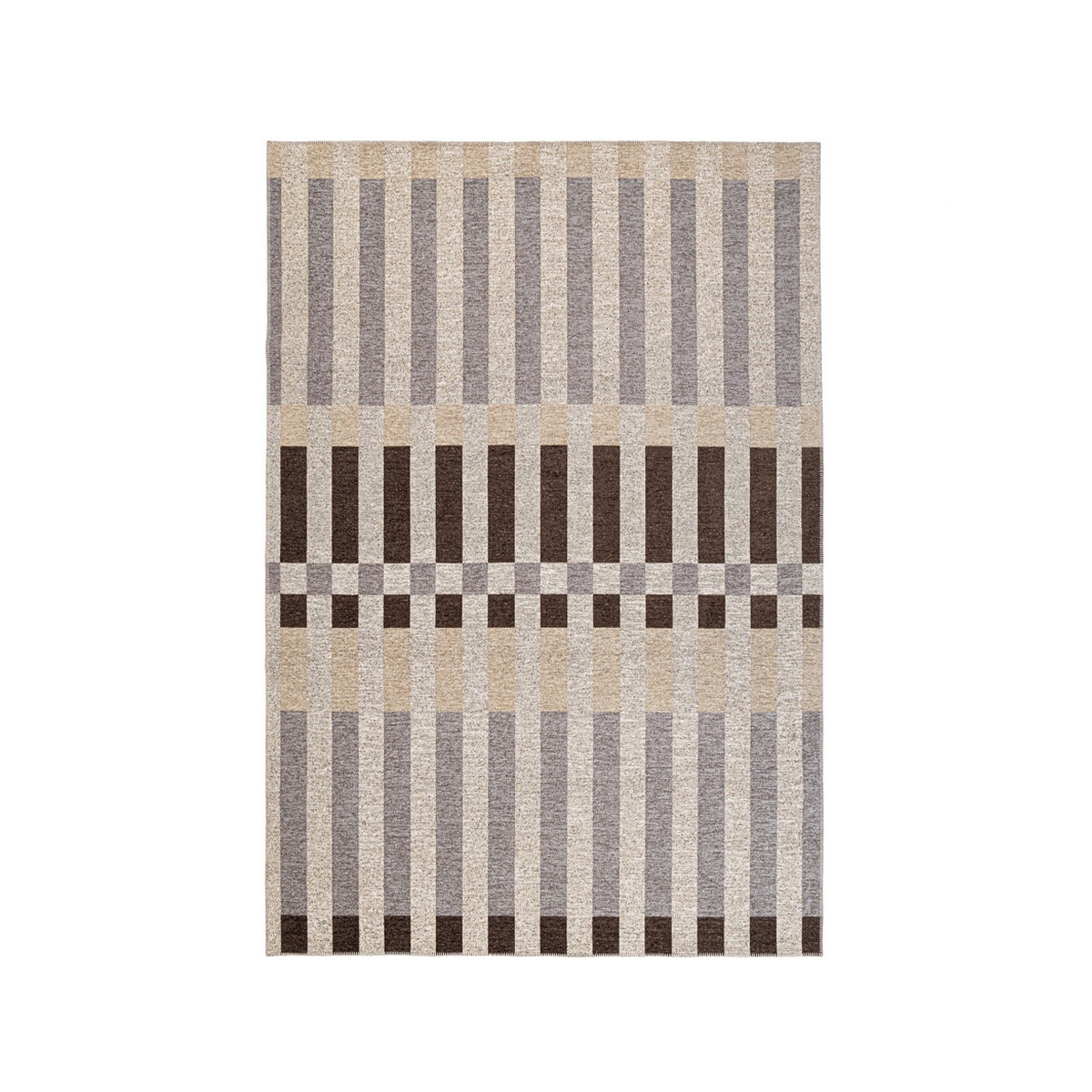 Outdoor-Teppich und Indoor-Teppich aus Polyester in Grau, Braun, Beige Hada Verkauf