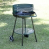 Holzkohlegrill mit Rädern und verstellbarem Rundrost Ø 48cm Kivra Sales