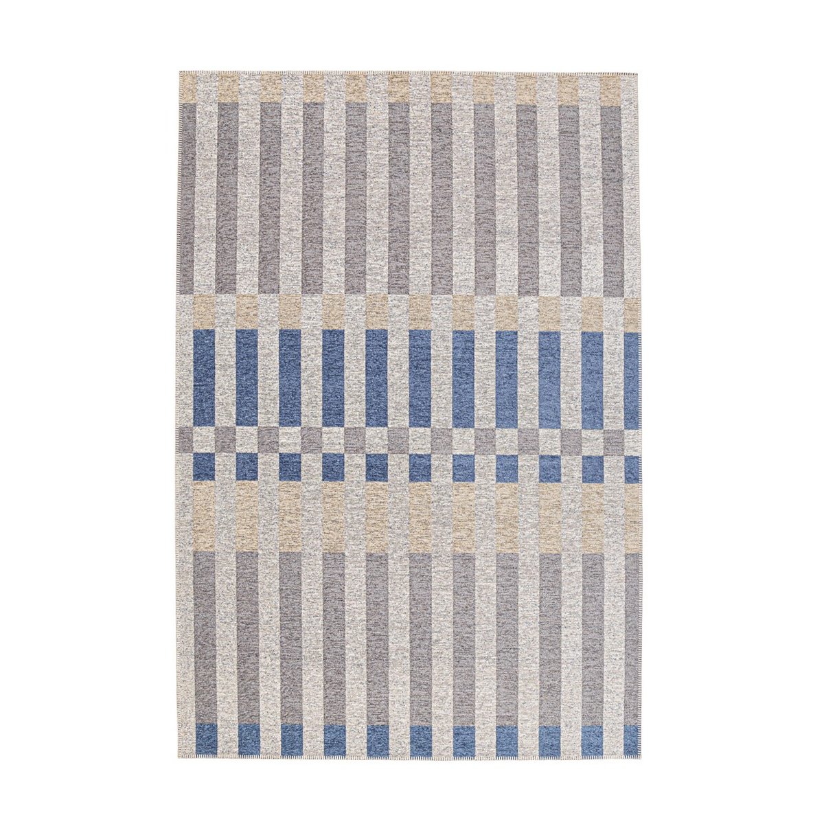 Bizzotto Hada Outdoor/Indoor Teppich Blau Beige Grau aus Polyester Aktion