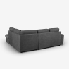 Moderner 3-Sitzer-Sofa mit rechter Ottomane in Chenille-Stoff Zafin Sales