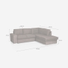Schlafsofa 3-Sitzer mit rechter Chaiselongue und Stauraum Belka 