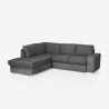 3-Sitzer Schlafsofa mit Bettkasten und linker Chaise Longue Veyro Sales