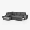 3-Sitzer Schlafsofa mit Bettkasten und linker Chaise Longue Veyro Verkauf