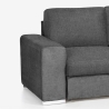 Moderner 3-Sitzer-Sofa mit rechter Ottomane in Chenille-Stoff Zafin Rabatte