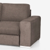 Moderner 3-Sitzer-Sofa mit linker Ottomane aus Chenille-Stoff Kuvia Rabatte