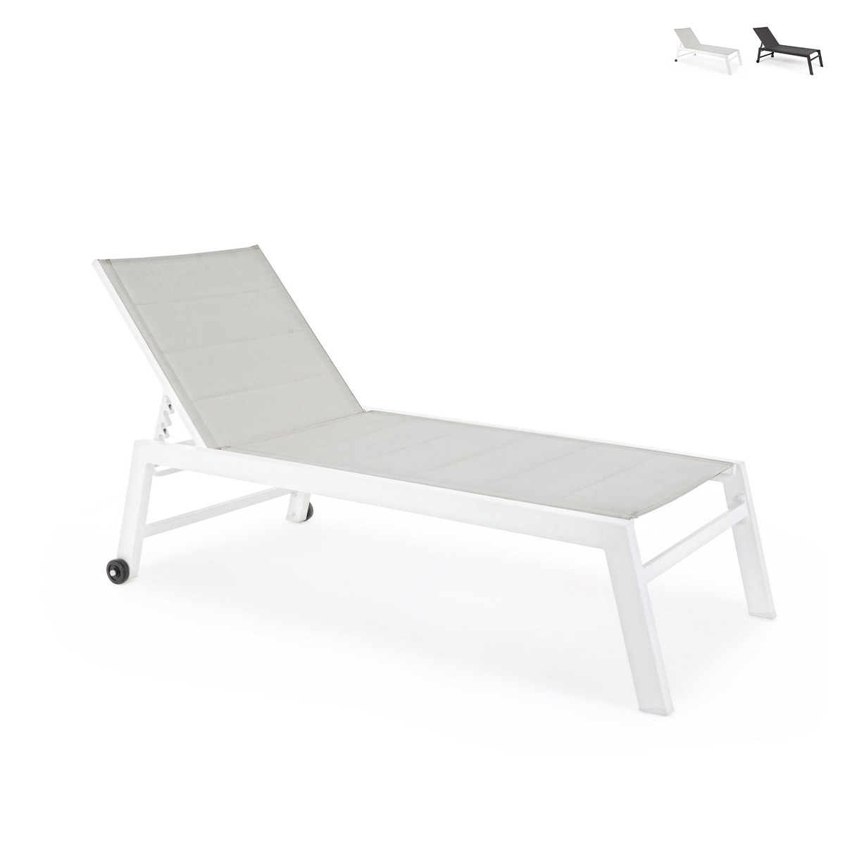 Verstellbare Gartenliege mit Rädern Bizzotto Hilde Angebot