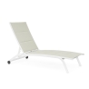 Recliner-Gartenliege verstellbar mit Rädern Cleopas Lagerbestand