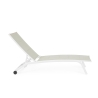 Recliner-Gartenliege verstellbar mit Rädern Cleopas Sales