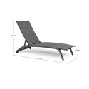 Recliner-Gartenliege verstellbar mit Rädern Cleopas 