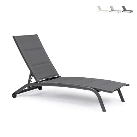Recliner-Gartenliege verstellbar mit Rädern Cleopas Aktion