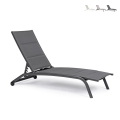 Recliner-Gartenliege verstellbar mit Rädern Cleopas Aktion