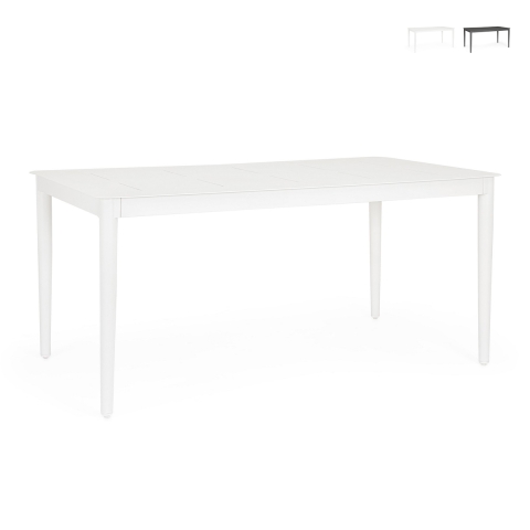 Moderner Gartentisch 160x90cm aus Aluminium Bizzotto Nebula Aktion