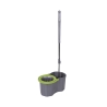 Rotierender Wischmopp mit rundem Wischelement und 16L Eimer Super Mop 