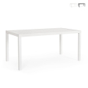 Rechteckiger Gartentisch 150x80 aus Aluminium Bizzotto Hilde Angebot
