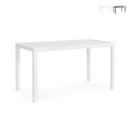 Moderner rechteckiger Gartentisch 130x68cm aus Aluminium Bizzotto Hilde Aktion