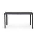 Moderner rechteckiger Gartentisch 130x68cm aus Aluminium Bizzotto Hilde Maße