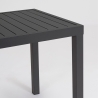 Moderner rechteckiger Gartentisch 130x68cm aus Aluminium Bizzotto Hilde Preis