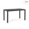 Moderner rechteckiger Gartentisch 130x68cm aus Aluminium Bizzotto Hilde Angebot