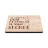 Holz-Schneidebrett 27x20 cm - Es steht "Heute koche ich", gemeint ist "Ja, Chef" Angebot