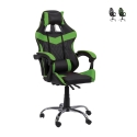 Jovix Gaming-Stuhl drehbar, höhenverstellbar, neigbar mit Doppelkissen Aktion