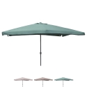 Garten-Sonnenschirm 3x4 mit Mittelmast Kurbelöffnung Cuba Eigenschaften