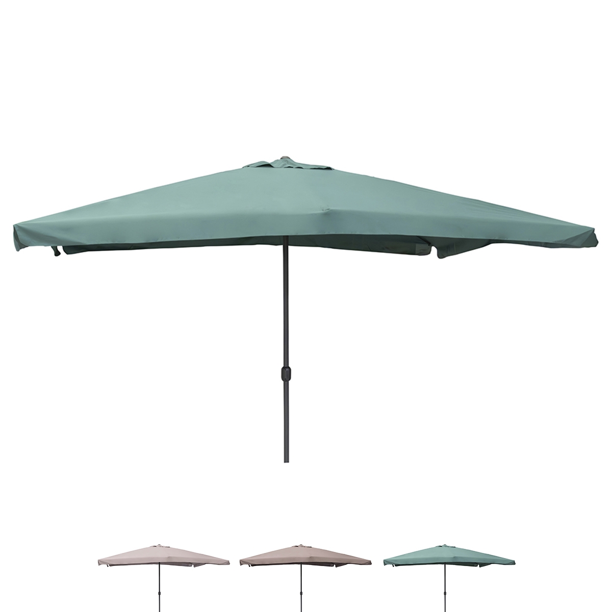 Garten-Sonnenschirm 3x4 mit Mittelmast Kurbelöffnung Cuba Eigenschaften Garten-Sonnenschirm 3x4 mit Mittelmast Kurbelöffnung Cuba Eigenschaften