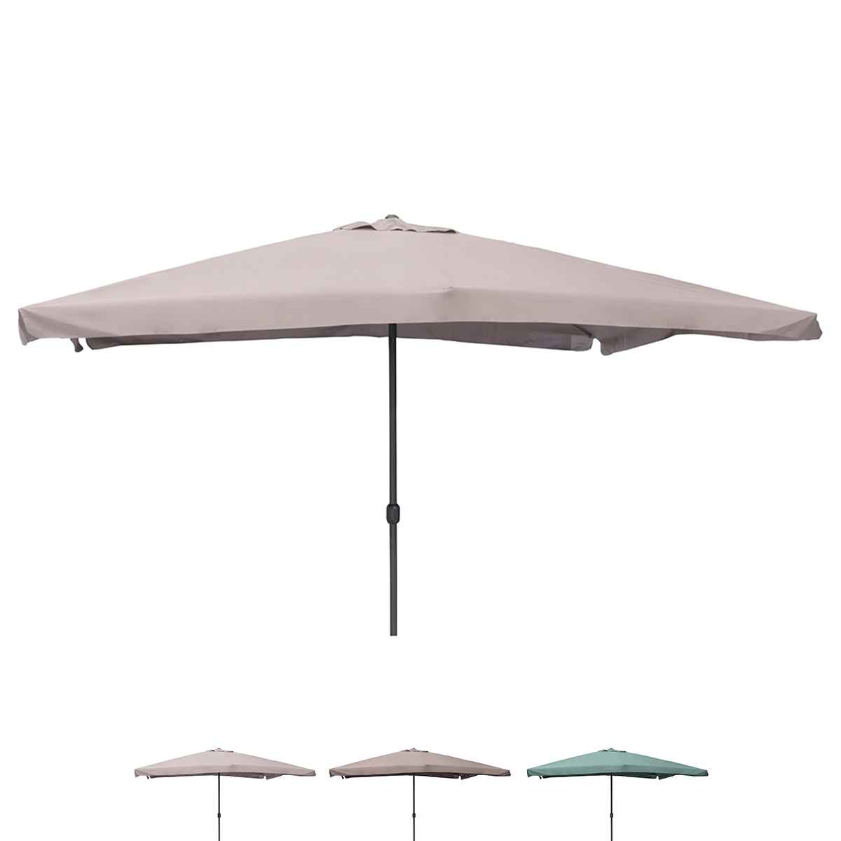 Garten-Sonnenschirm 3x4 mit Mittelmast Kurbelöffnung Cuba Aktion Garten-Sonnenschirm 3x4 mit Mittelmast Kurbelöffnung Cuba Aktion