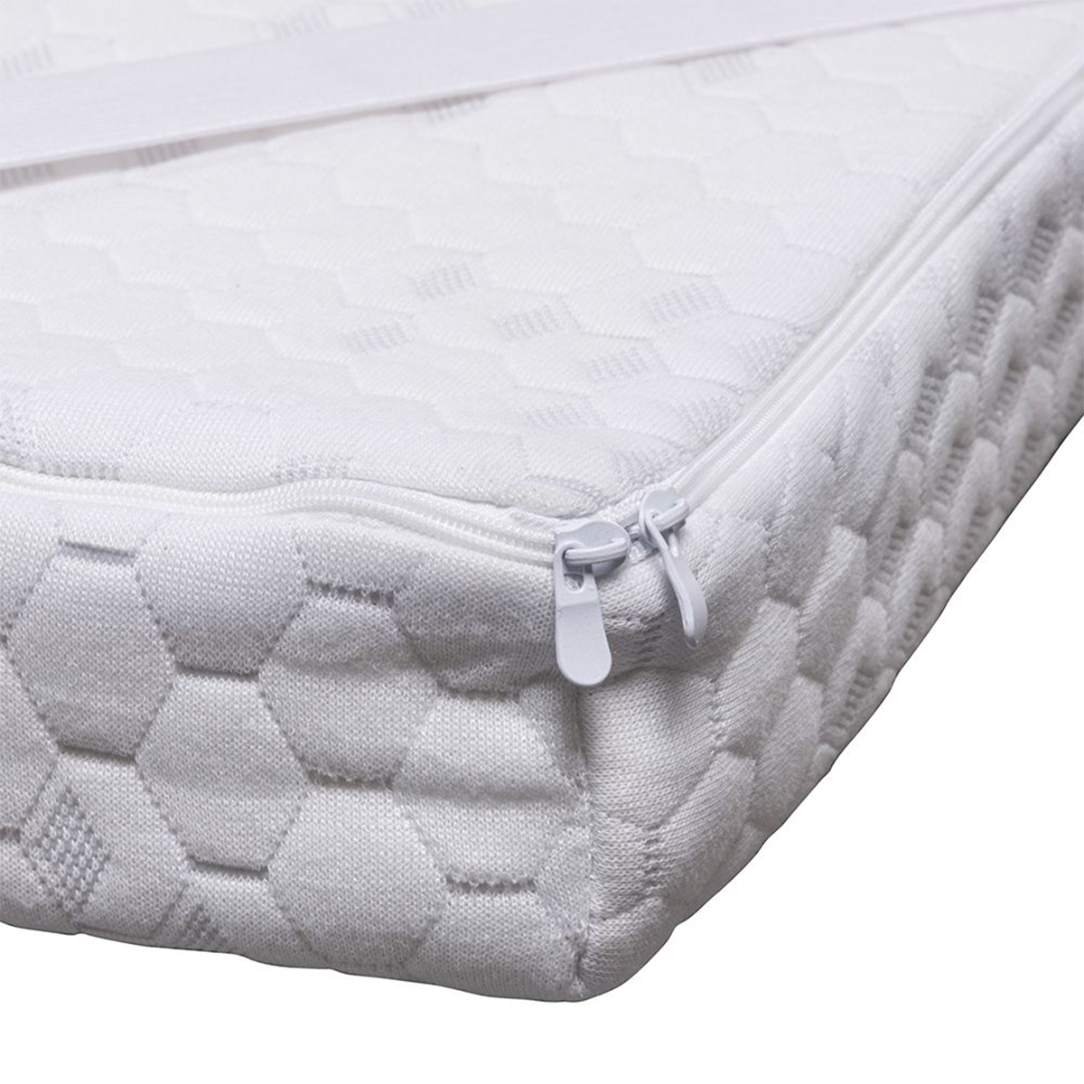 Memory Foam Matratzentopper 160x190 Weiß Nuvia