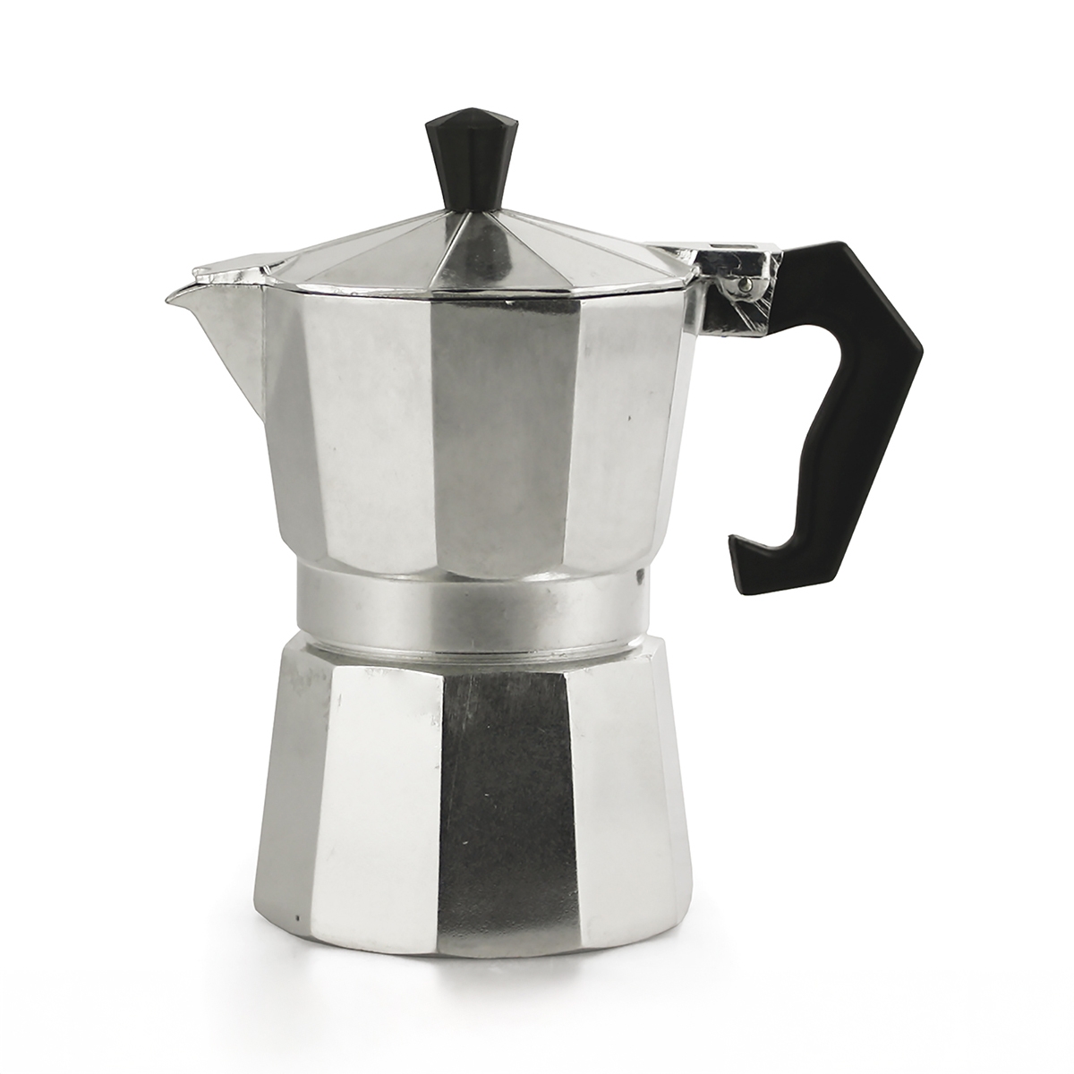 Klassische Moka-Espressokanne 1 Tasse aus Aluminium Morning Aktion
