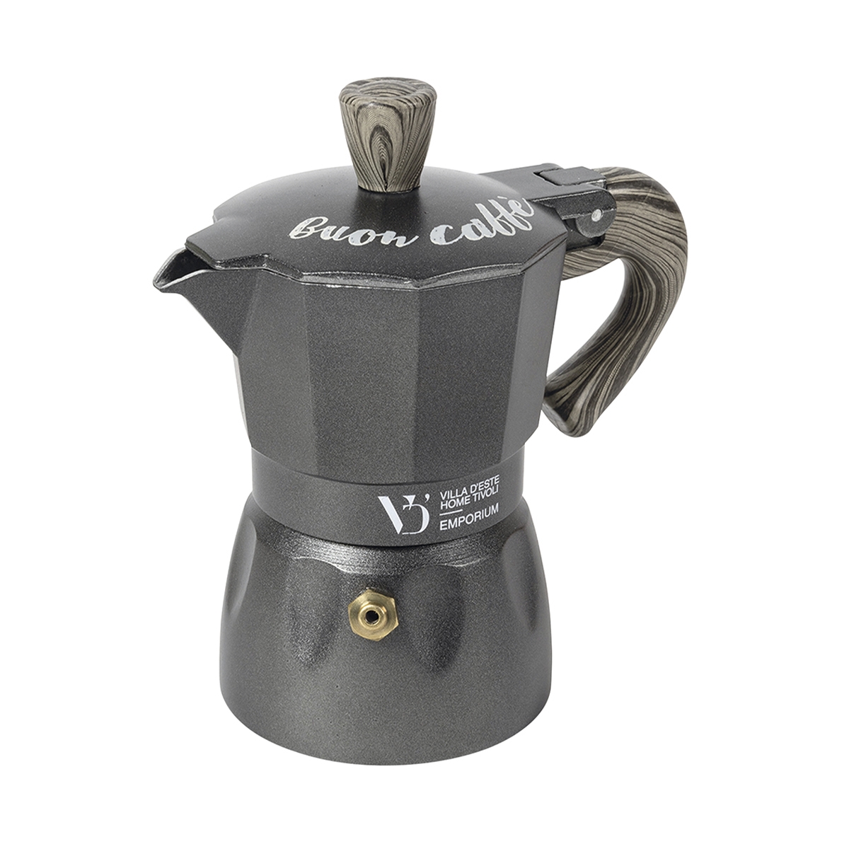 Mokkakanne für 6 Tassen mit Holzgriff-Effekt Buon Caffè Aktion