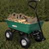 Klappbarer Gartenwagen für Holz und Gras Handwagen 380 Kg Parcheron Rabatte