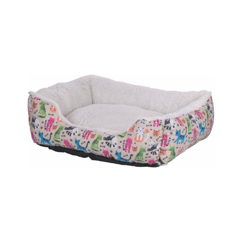 Gepolstertes Hundebett für drinnen 55x45cm mit rutschfestem Boden Kenza Aktion