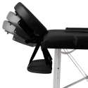 Tragbare, Klappbare Höhenverstellbare 3-Zonen Thai Massageliege 210 cm aus Aluminium 