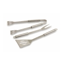 3-teiliges Edelstahl-Grillbesteck-Set mit Nira Koffer Sales