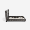 Chesterfield Doppelbett 160x190cm in Kunstleder Chur Preis