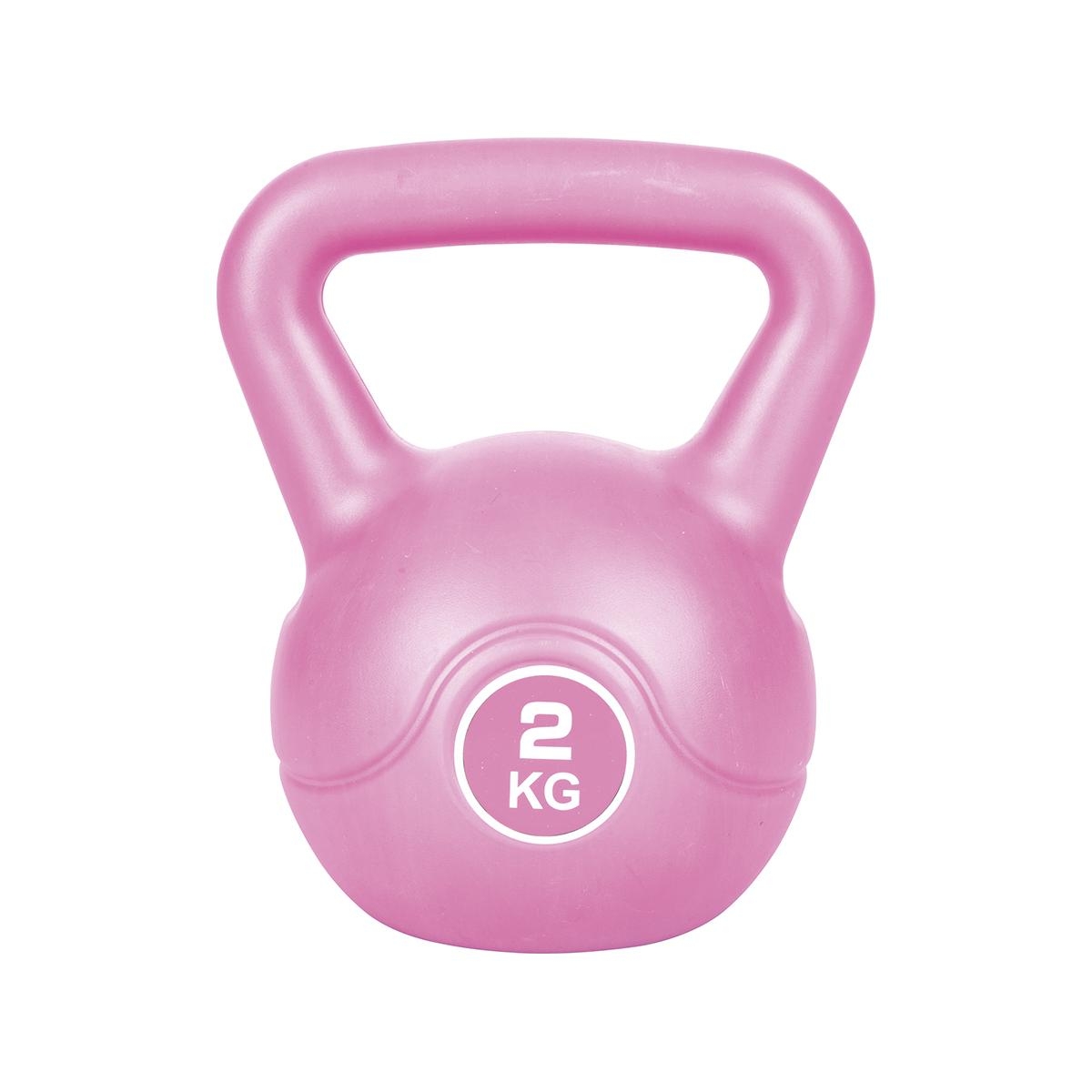 Kettlebell 2 kg mit rutschfestem Griff für Fitnessübungen Tibor