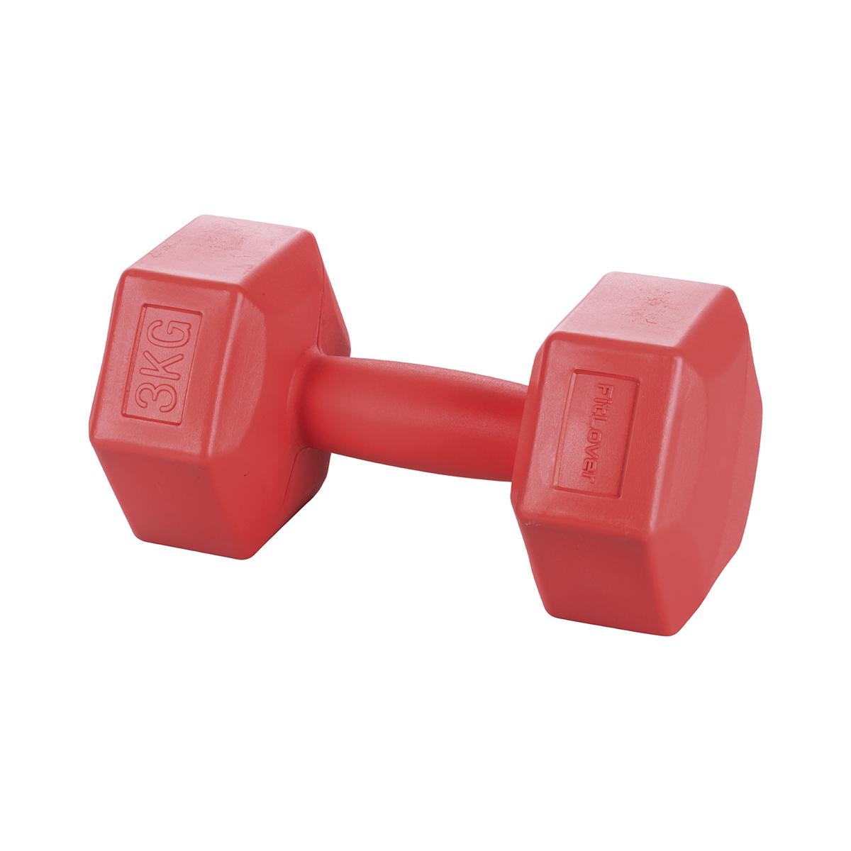 3 kg Hexagonale Hantel für Fitnessstudio, Antirutsch, Movara