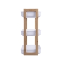 Mobiles Regal 3 Ebenen aus Holz und Kunststoff 35x20,5x45cm Senia Angebot