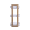 Mobiles Regal 3 Ebenen aus Holz und Kunststoff 35x20,5x45cm Senia Angebot