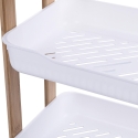 Mobiles Regal 3 Ebenen aus Holz und Kunststoff 35x20,5x45cm Senia Sales