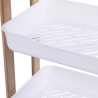 Mobiles Regal 3 Ebenen aus Holz und Kunststoff 35x20,5x45cm Senia Sales